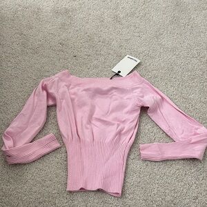Pull&Bear Pink Off-Shoulder Top
